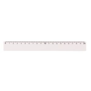 RÉGUA PLÁSTICA 20CM
