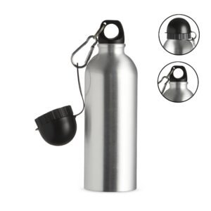 SQUEEZE ALUMINIO 500ML C/ BICO E MOSQUETÃO
