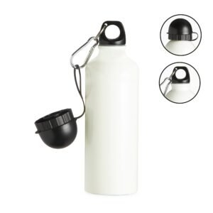 SQUEEZE ALUMINIO 500ML C/ BICO E MOSQUETÃO